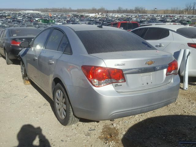 1G1PF5S97B7105434 - 2011 CHEVROLET CRUZE LT GRAY photo 3