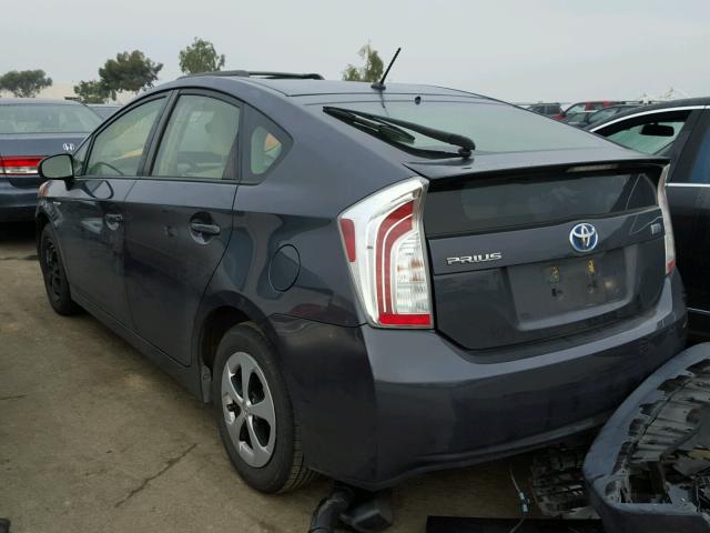 JTDKN3DU6D5634916 - 2013 TOYOTA PRIUS BLACK photo 3