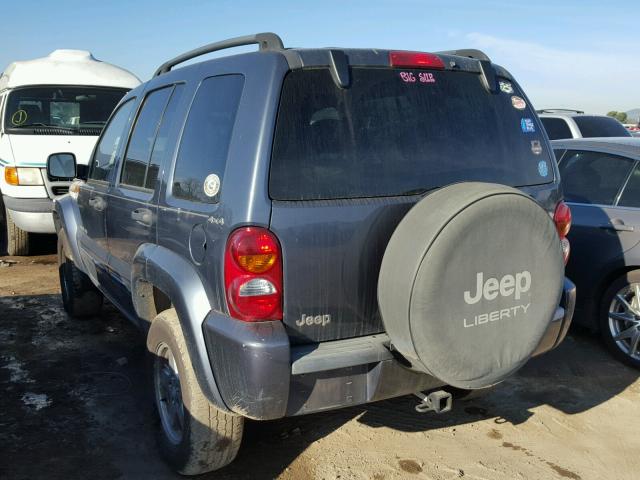 1J4GL58K72W276615 - 2002 JEEP LIBERTY LI BLUE photo 3