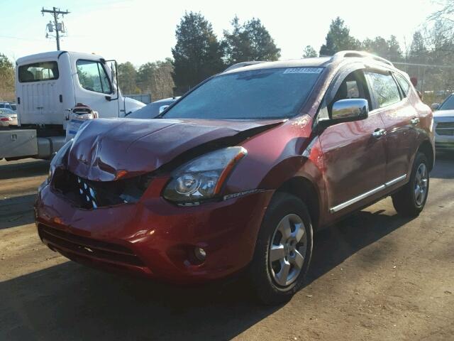 JN8AS5MT6EW601762 - 2014 NISSAN ROGUE SELE RED photo 2