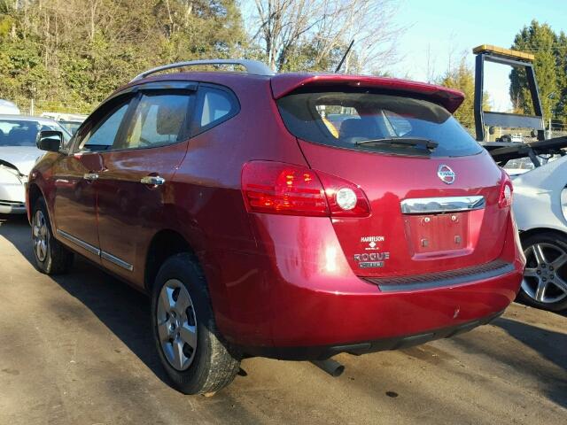 JN8AS5MT6EW601762 - 2014 NISSAN ROGUE SELE RED photo 3