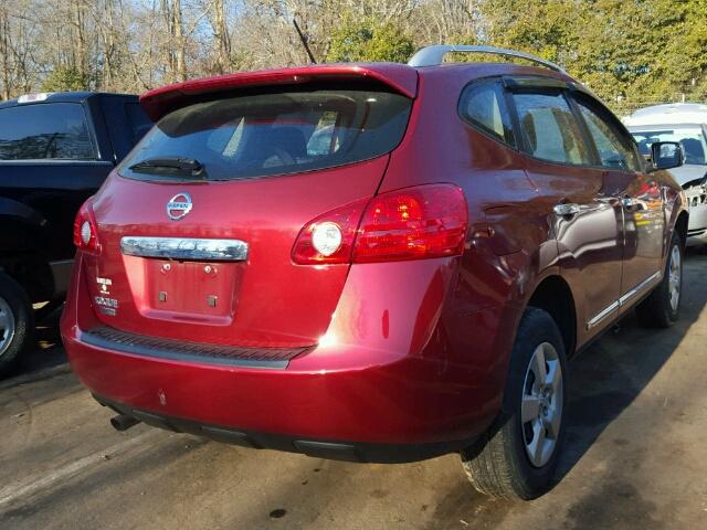 JN8AS5MT6EW601762 - 2014 NISSAN ROGUE SELE RED photo 4