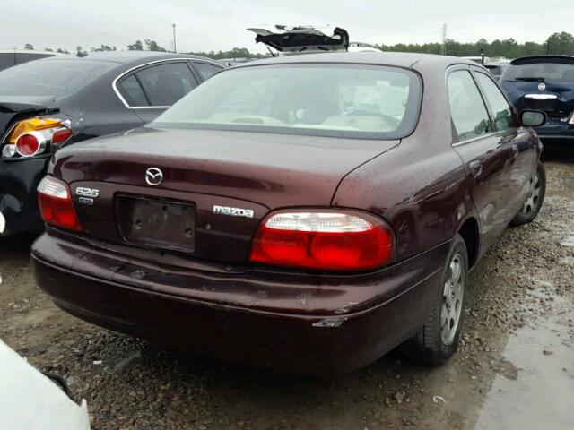 1YVGF22CX15219658 - 2001 MAZDA 626 ES MAROON photo 4