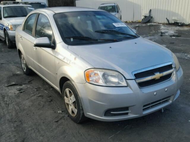 KL1TD56607B061266 - 2007 CHEVROLET AVEO BASE SILVER photo 1