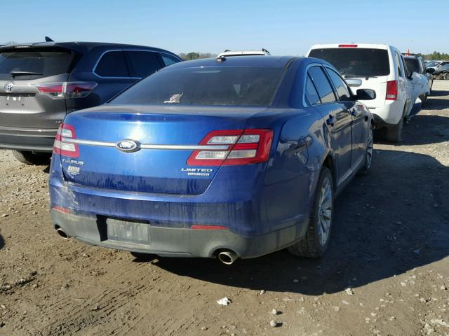 1FAHP2F85DG141348 - 2013 FORD TAURUS LIM BLUE photo 4