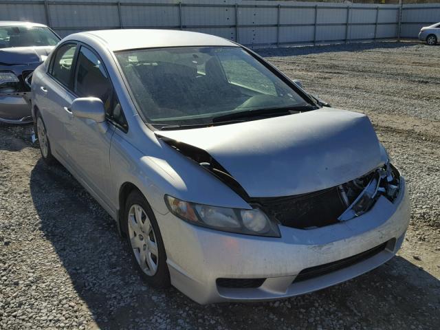 1HGFA165X9L025985 - 2009 HONDA CIVIC LX SILVER photo 1