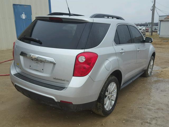 2CNALPEW4A6320881 - 2010 CHEVROLET EQUINOX LT SILVER photo 4