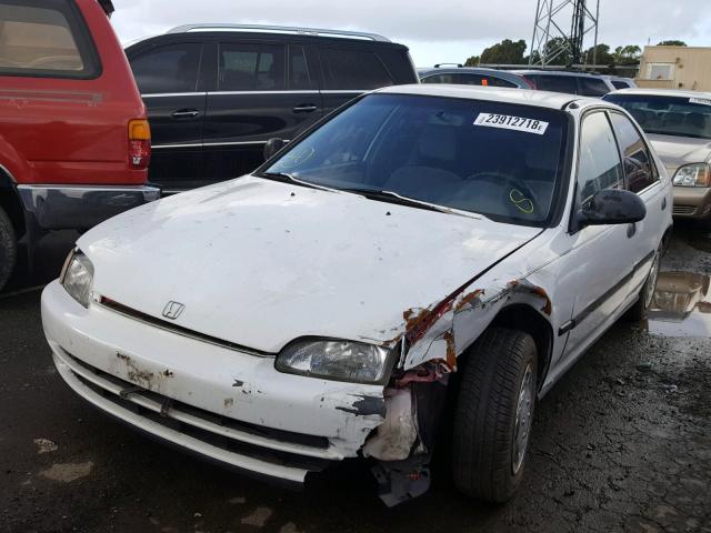 JHMEG8640PS034186 - 1993 HONDA CIVIC DX WHITE photo 2