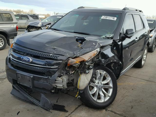 1FM5K8F81DGC90897 - 2013 FORD EXPLORER L BLACK photo 2