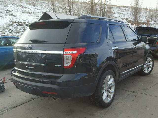 1FM5K8F81DGC90897 - 2013 FORD EXPLORER L BLACK photo 4