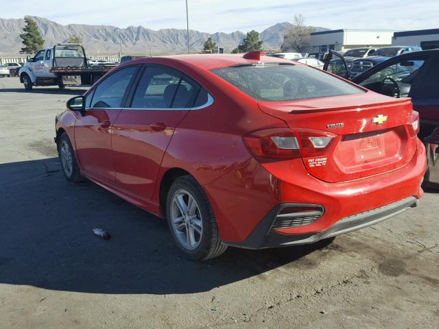 1G1BE5SM4G7259494 - 2016 CHEVROLET CRUZE LT RED photo 3