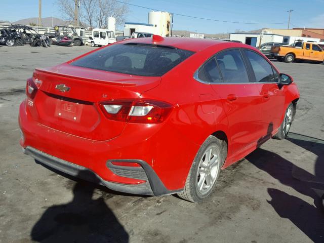 1G1BE5SM4G7259494 - 2016 CHEVROLET CRUZE LT RED photo 4