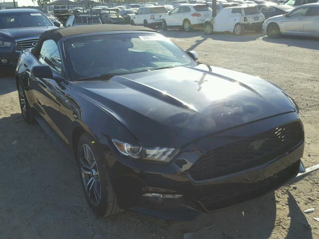1FATP8UH7H5287638 - 2017 FORD MUSTANG BLACK photo 1