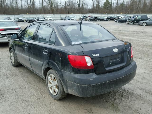 KNADE223896494878 - 2009 KIA RIO BASE BLACK photo 3