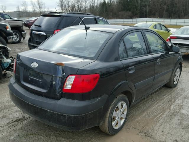 KNADE223896494878 - 2009 KIA RIO BASE BLACK photo 4