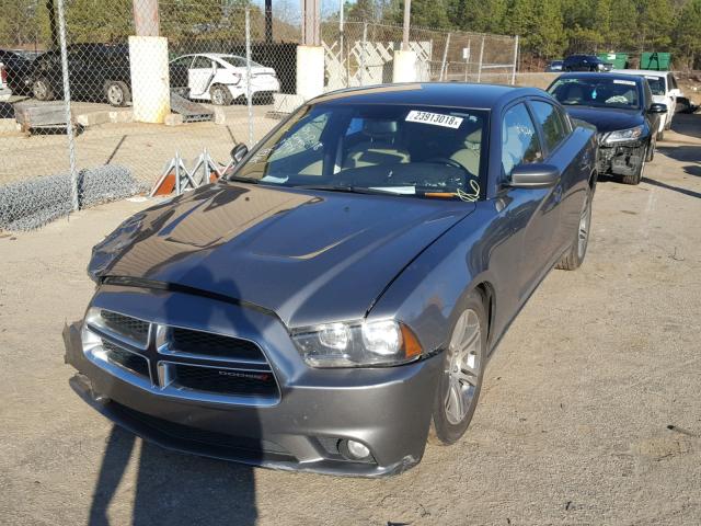 2C3CDXHG8CH271033 - 2012 DODGE CHARGER SX GRAY photo 2