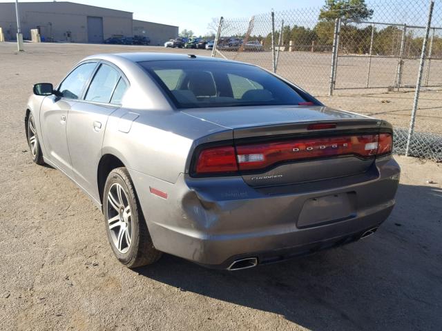 2C3CDXHG8CH271033 - 2012 DODGE CHARGER SX GRAY photo 3