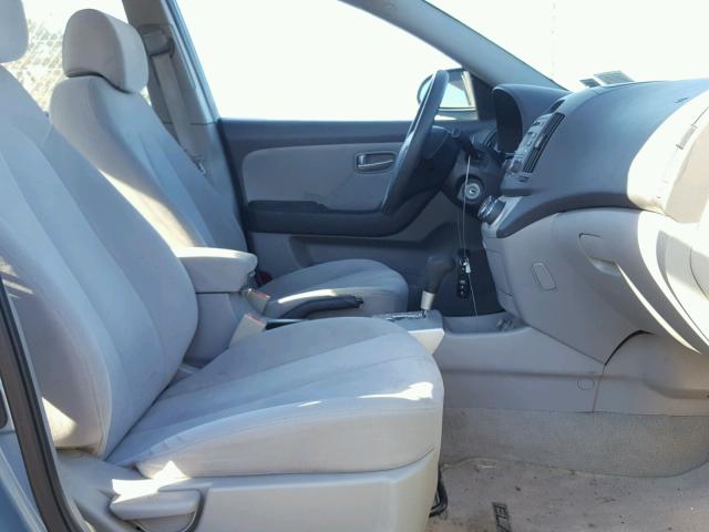 KMHDU46DX7U206979 - 2007 HYUNDAI ELANTRA GL BLUE photo 5