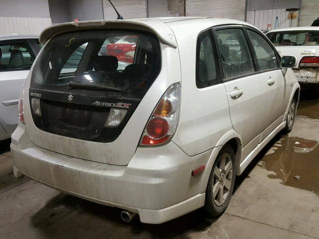 JS2RC61H555300445 - 2005 SUZUKI AERIO SX WHITE photo 4