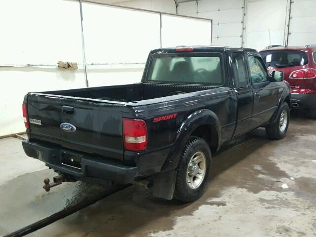 1FTYR44EX9PA48826 - 2009 FORD RANGER SUP BLACK photo 4