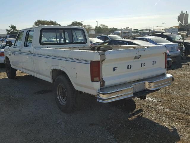 2FTJW35L7GCA99541 - 1986 FORD F350 WHITE photo 3