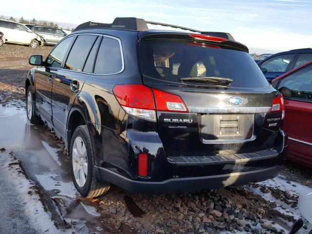 4S4BRBGC5B3448161 - 2011 SUBARU OUTBACK 2. BLACK photo 3