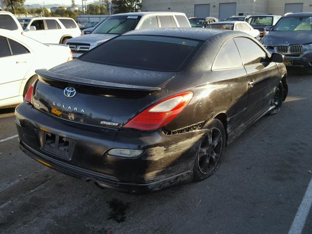 4T1CE30PX7U756589 - 2007 TOYOTA CAMRY SOLA BLACK photo 4