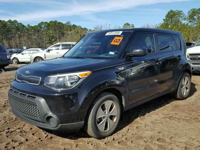 KNDJN2A2XE7003438 - 2014 KIA SOUL BLACK photo 2