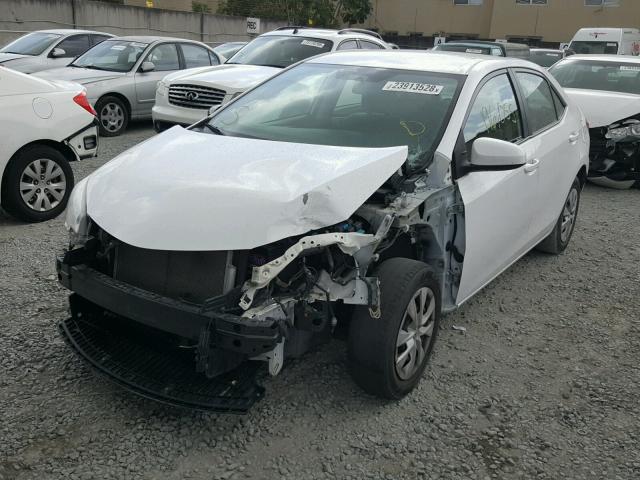 2T1BURHE5EC042842 - 2014 TOYOTA COROLLA L WHITE photo 2