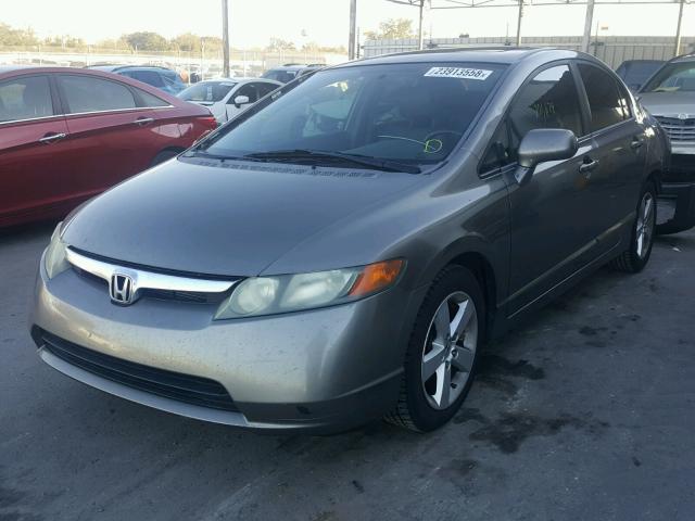 1HGFA16958L074576 - 2008 HONDA CIVIC EXL GRAY photo 2