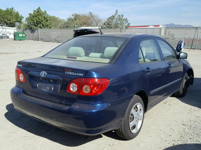 1NXBR32E66Z758575 - 2006 TOYOTA COROLLA CE BLUE photo 4