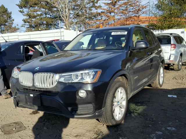 5UXWX9C52G0D76079 - 2016 BMW X3 XDRIVE2 BLACK photo 2