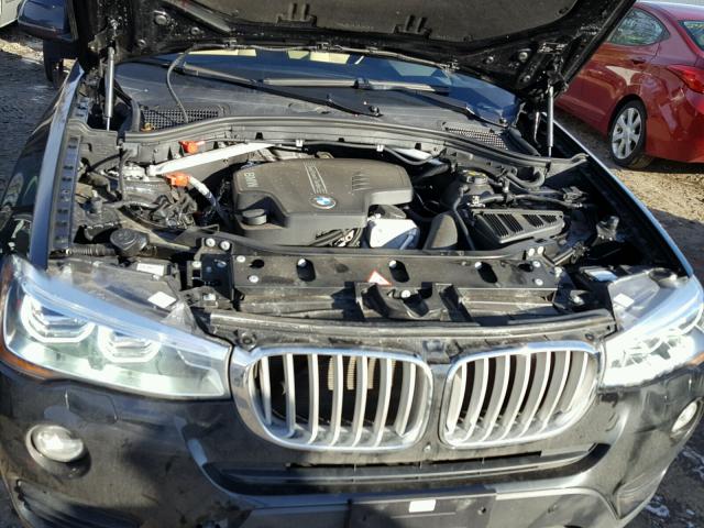 5UXWX9C52G0D76079 - 2016 BMW X3 XDRIVE2 BLACK photo 7