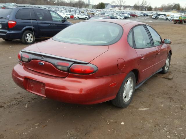 1FAFP53S8XG305298 - 1999 FORD TAURUS SE RED photo 4