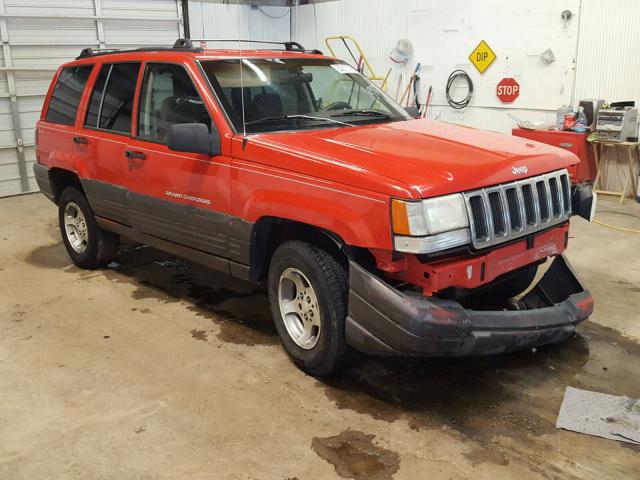 1J4GZ58S0VC590398 - 1997 JEEP GRAND CHER RED photo 1