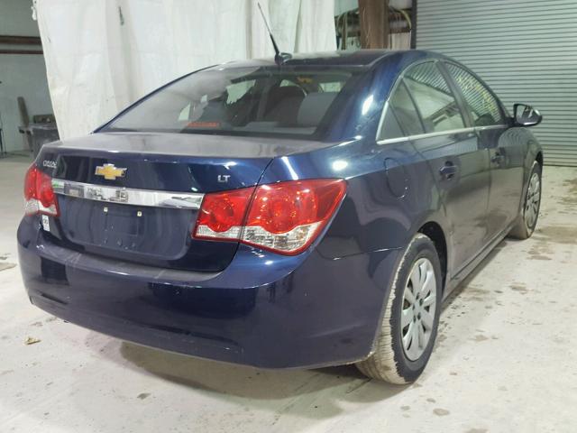 1G1PF5S97B7120404 - 2011 CHEVROLET CRUZE LT BLUE photo 4