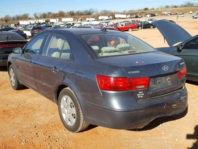 5NPET4AC8AH652060 - 2010 HYUNDAI SONATA GLS BLUE photo 3