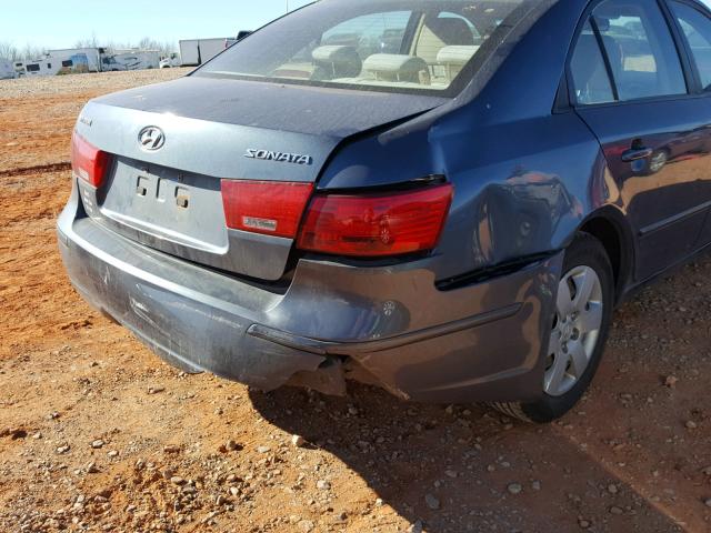 5NPET4AC8AH652060 - 2010 HYUNDAI SONATA GLS BLUE photo 9