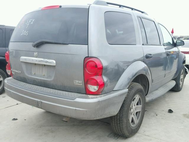 1D4HD48D95F538161 - 2005 DODGE DURANGO SL GRAY photo 4