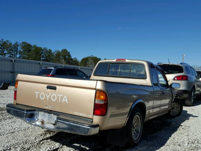 4TAVL52N6VZ230692 - 1997 TOYOTA TACOMA XTR GOLD photo 4