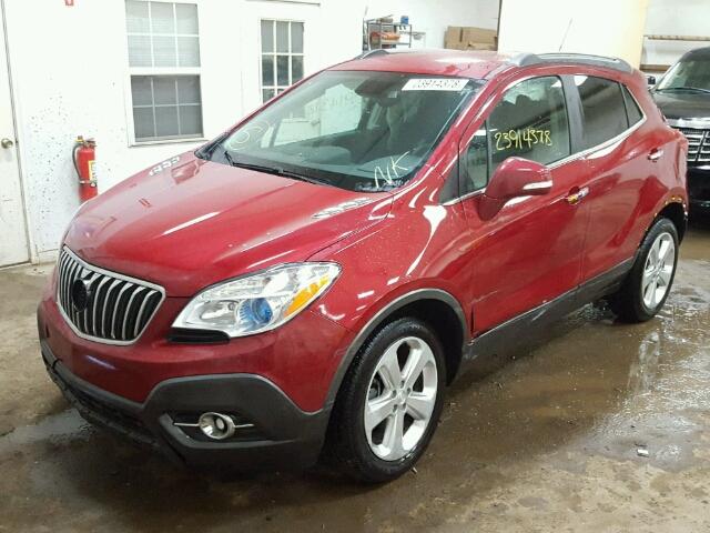 KL4CJFSB8GB605923 - 2016 BUICK ENCORE CON RED photo 2