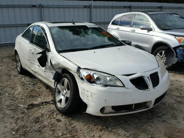 1G2ZG57B384110606 - 2008 PONTIAC G6 BASE WHITE photo 1