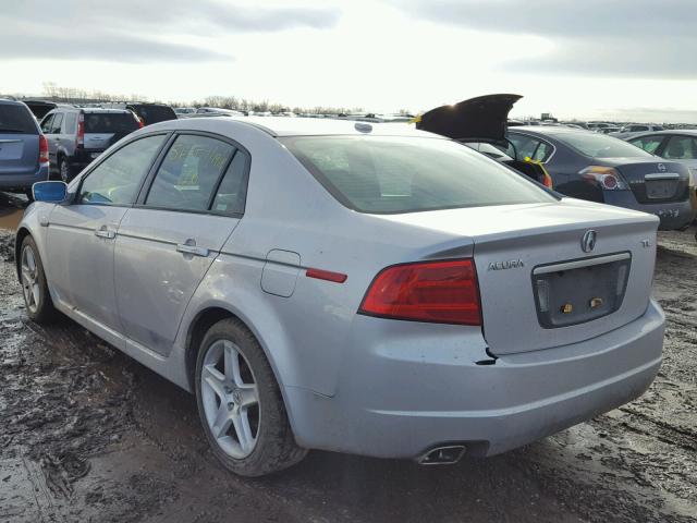 19UUA66254A001947 - 2004 ACURA TL SILVER photo 3