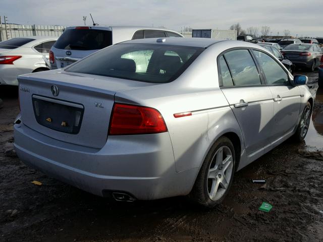 19UUA66254A001947 - 2004 ACURA TL SILVER photo 4