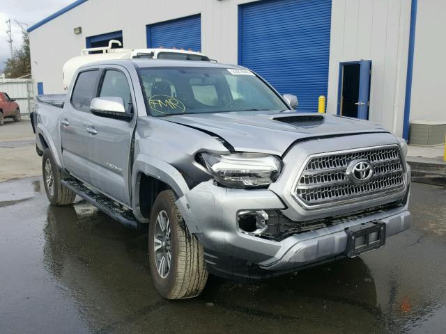 3TMAZ5CN7HM029079 - 2017 TOYOTA TACOMA DOU GRAY photo 1