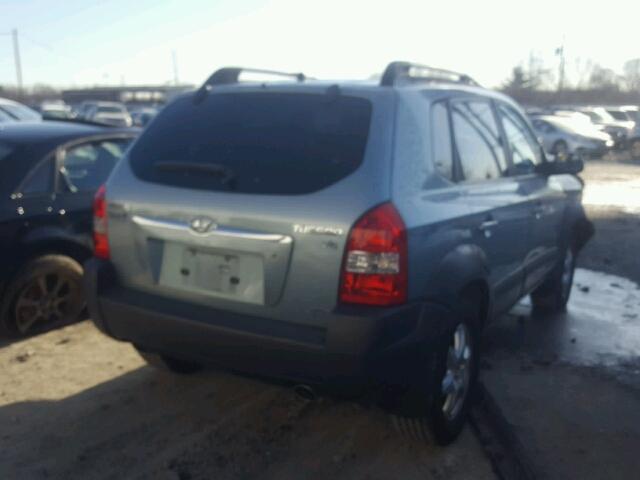 KM8JN72DX5U107695 - 2005 HYUNDAI TUCSON GLS GREEN photo 4