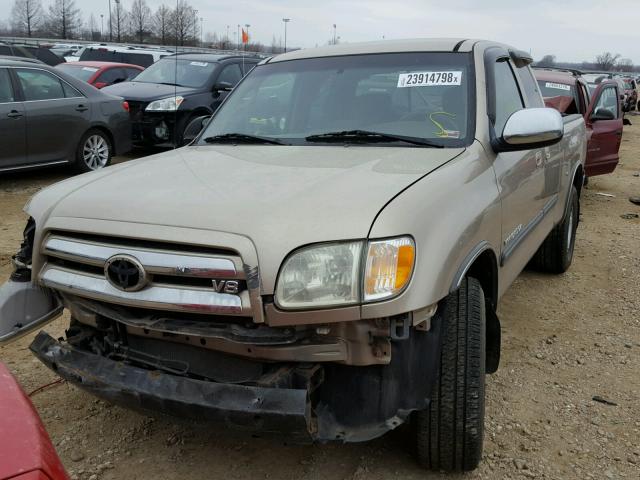 5TBRT34134S445041 - 2004 TOYOTA TUNDRA ACC GOLD photo 2