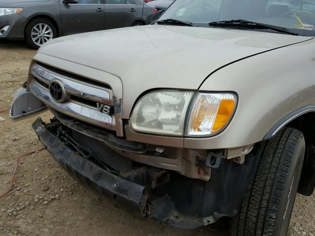 5TBRT34134S445041 - 2004 TOYOTA TUNDRA ACC GOLD photo 9