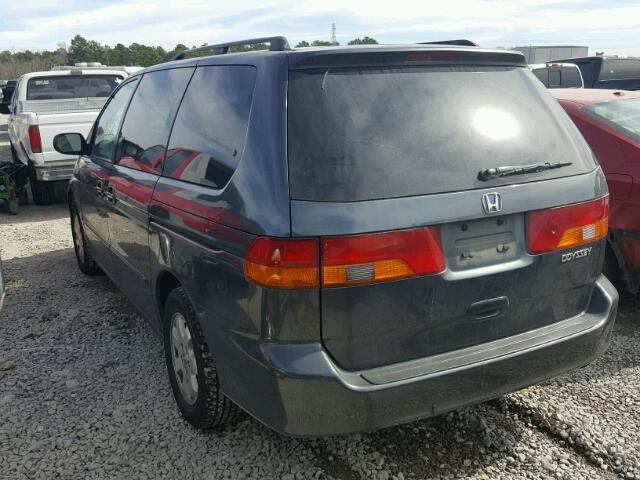 5FNRL18914B025410 - 2004 HONDA ODYSSEY EX GREEN photo 3