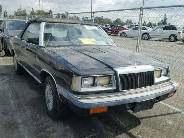 1C3BC55E3GG137053 - 1986 CHRYSLER LEBARON 黑色 照片 1